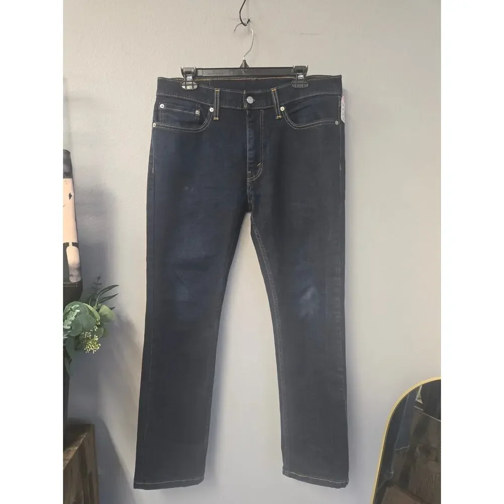 Levi’s‎ 511 Slim Fit Jeans Men W34 L30 Dark Wash Denim Straight Leg Stretch